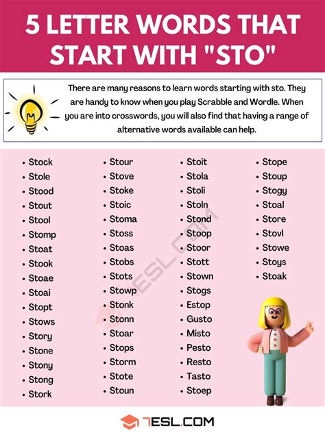 5 letter word starting sto|List of 5 letter words that start with STO